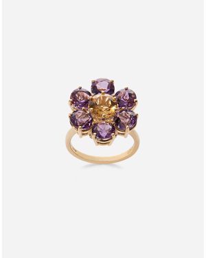 Dolce & Gabbana Spring Ring 18-Carat And Amethysts - White