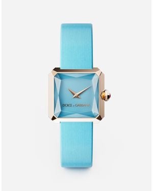 Dolce & Gabbana Orologio Oro Con Cinturino - Blu