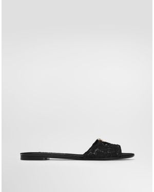 Dolce & Gabbana Ciabatta Flat - White