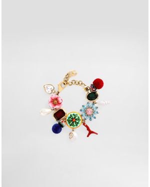 Dolce & Gabbana Bracelet Avec Charms - Blanc
