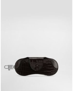 Dolce & Gabbana Alligator Eyewear Case - Black