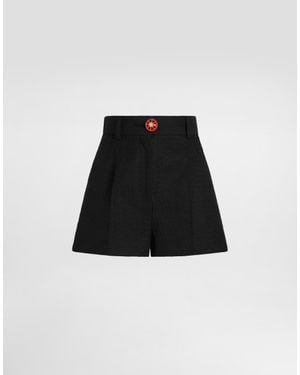 Dolce & Gabbana Fabric Bermuda Shorts - Black