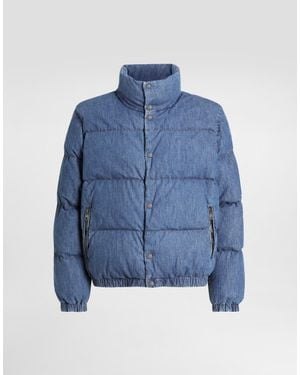 Dolce & Gabbana Denim Padded Jacket - Blue