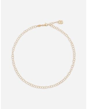 Dolce & Gabbana Collar De Cadena De Hilo Retorcido Y Oro Amarillo De 18 Kt - Neutro