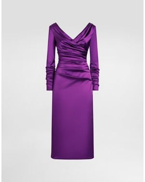 Dolce & Gabbana Abito Longuette - Viola