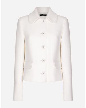 Dolce & Gabbana Wool Crepe Gabbana Jacket - ホワイト