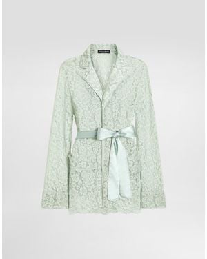 Dolce & Gabbana Lace Vanity Shirt - Green