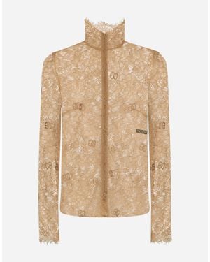 Dolce & Gabbana Long Sleeve Tops - Natural