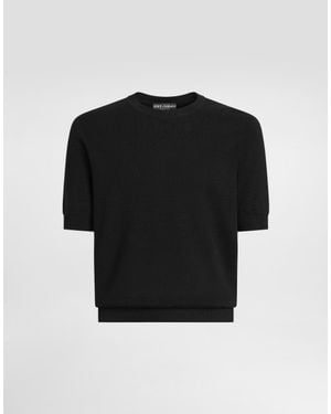 Dolce & Gabbana Pullover Aus Seide - Schwarz
