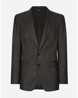 Dolce & Gabbana シングルブレストジャケット タオルミナフィット ウール - ブラック