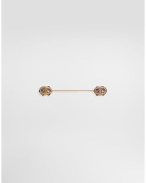Dolce & Gabbana Strassbrosche - Weiß