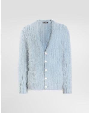 Dolce & Gabbana Mohair Cardigan - Blue