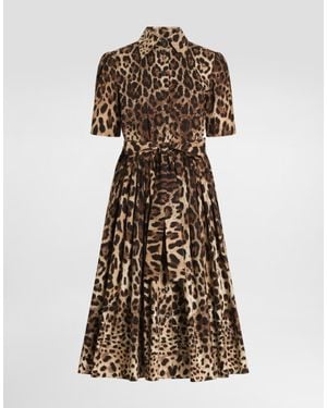 Dolce & Gabbana Leo- Poplin Shirt Dress - Natural