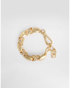 Dolce & Gabbana Bracelet With Rhinestones - メタリック