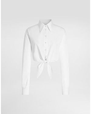 Dolce & Gabbana Cotton Poplin Shirt - White
