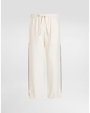 Dolce & Gabbana Linen Fabric Pyjama Trousers - Natural