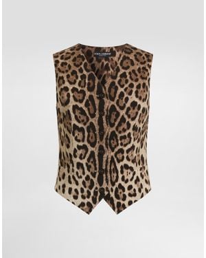 Dolce & Gabbana Leo- Wool Vest - White