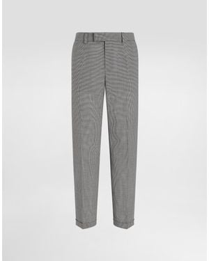 Dolce & Gabbana Tailored Wool Trousers - Grey