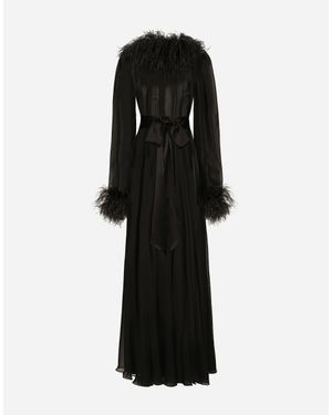 Jupe Maxi Dolce & Gabbana 100% Soie Noire - Vintage Taille S - Très Bon état
