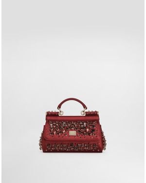Dolce & Gabbana Small Sicily Handbag - レッド