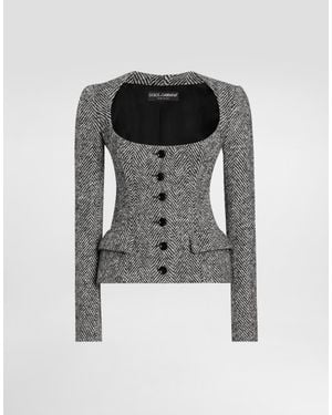 Dolce & Gabbana Single-Breasted Jacket - Black