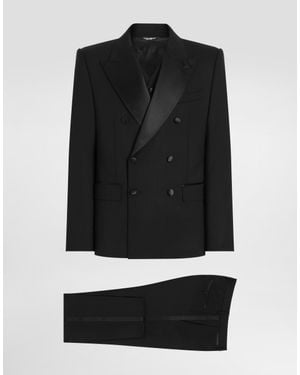 Dolce & Gabbana Three-Piece Sicilia-Fit Suit - Black