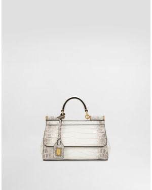 Dolce & Gabbana Borsa A Mano Sicily Allungata - Neutro