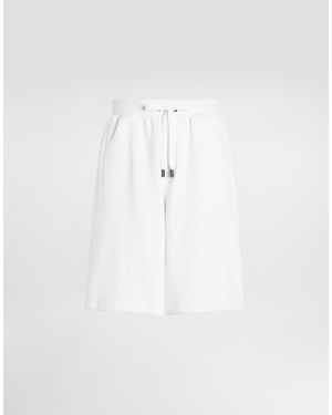 Dolce & Gabbana Jersey Bermuda Shorts - White