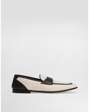Dolce & Gabbana Salt&Pepper And Nappa Slipper - ホワイト