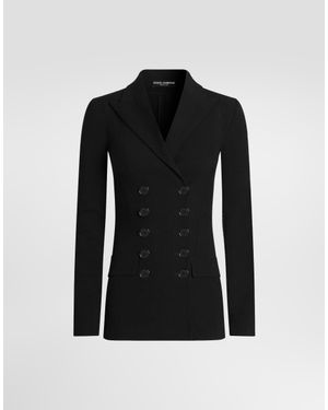 Dolce & Gabbana Double-Breasted Jacket - Black