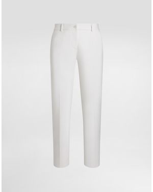 Dolce & Gabbana Wool Trousers - White