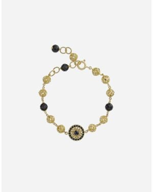 Dolce & Gabbana Sicily Bracelet 18-Carat, Jades And Sapphires - Metallic