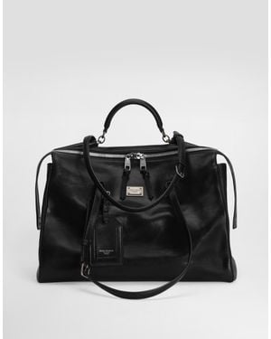 Dolce & Gabbana Vittoria Calfskin Bag - Black