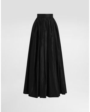 Dolce & Gabbana Taffeta Circle Maxi Skirt - Black