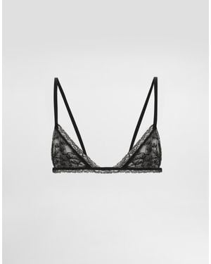 Dolce & Gabbana Lace Bra - Black