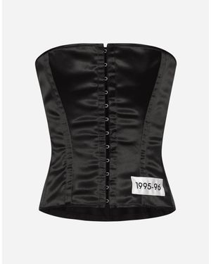 Dolce & Gabbana ビスチェ Re-Editionラベル - ブラック