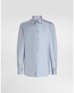 Dolce & Gabbana Silk Dress Shirt - Blue