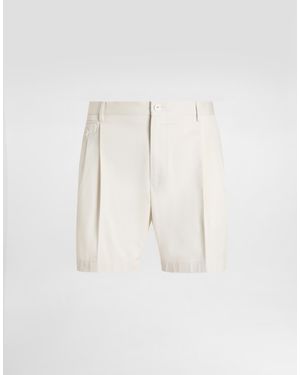 Dolce & Gabbana Fabric Bermuda Shorts - Natural