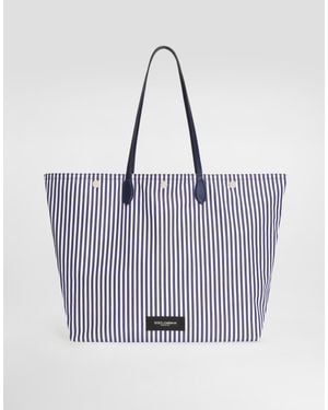 Dolce & Gabbana Shopping-Tasche Essenza Aus Popeline - Lila