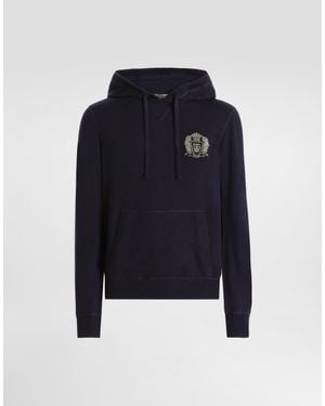 Dolce & Gabbana Smooth Cashmere Sweatshirt - Blue