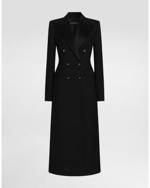 Dolce & Gabbana Dolce Double-Breasted Coat - Black