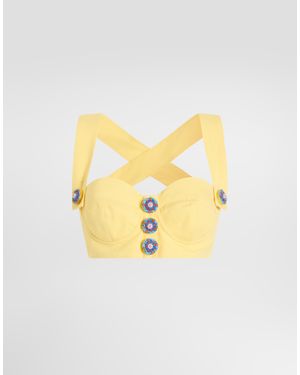 Dolce & Gabbana Cotton Top - Metallic