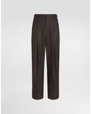 Dolce & Gabbana Wool Trousers - Multicolour