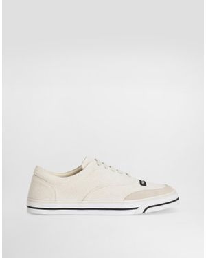 Dolce & Gabbana Dg Sailing Linen Trainers - Natural