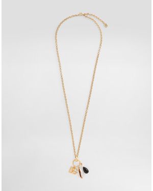 Dolce & Gabbana Dg Logo Necklace - White
