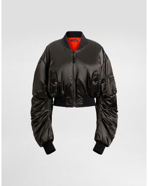 Dolce & Gabbana Oversized Nylon Canvas Jacket - Black