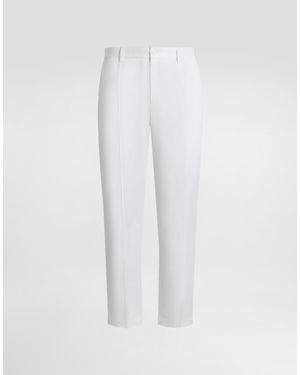 Dolce & Gabbana Straight-Leg Trousers - White