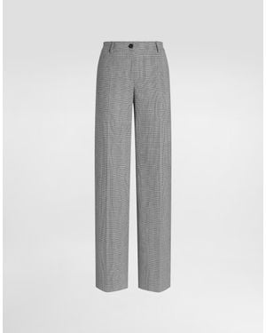 Dolce & Gabbana Glen Plaid Wool Trousers� - Grey