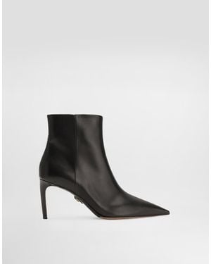 Dolce & Gabbana Devotion Calfskin Ankle Boots - ホワイト