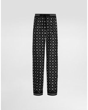 Dolce & Gabbana Printed Twill Trousers - Multicolour